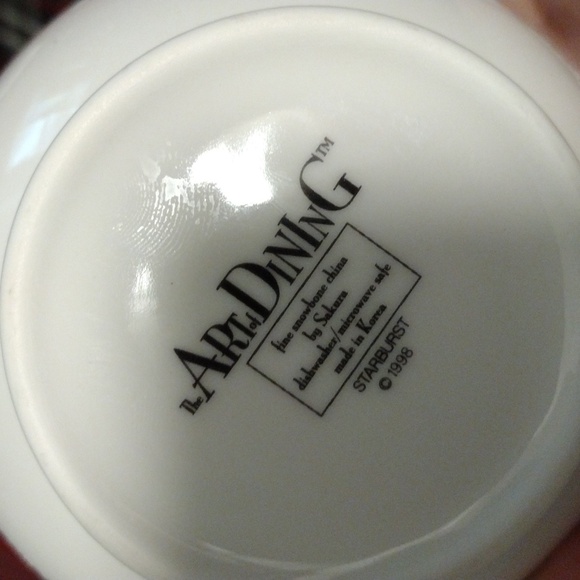 Vintage 1998 The Art of Dining  sugar bowl and creamer set - Picture 2 of 2